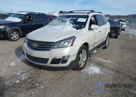 2015 Chevrolet Traverse Ltz z USA, uszkodzony, nr VIN 1GNKVJKD7FJ106388